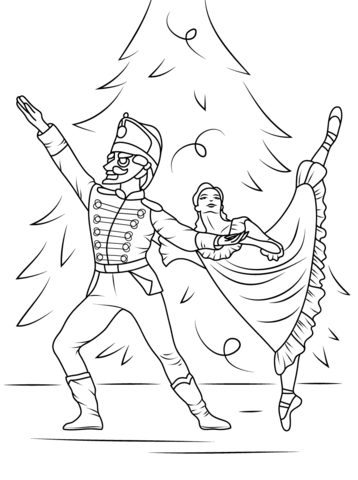 Nutcracker Ballet Coloring Page